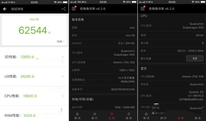 vivo X9跑分多少？vivo X9安兔兔跑分测试