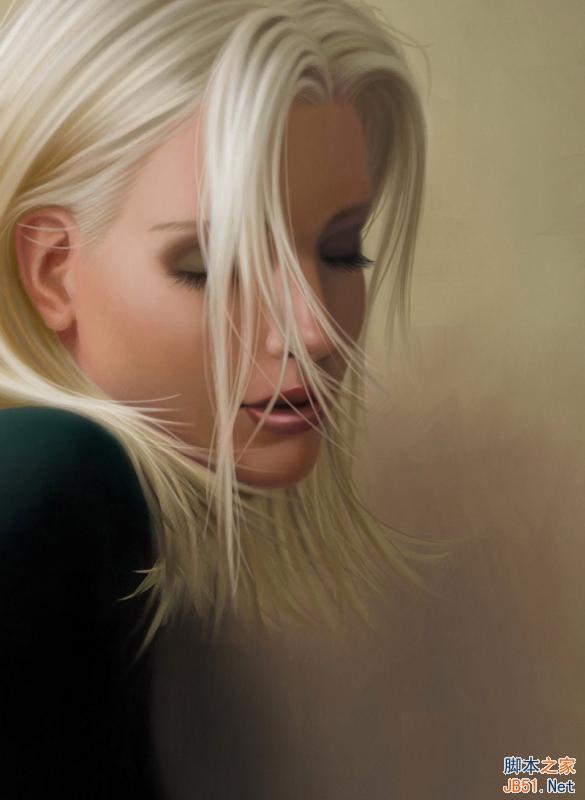 painter绘制窈窕淑女 脚本之家 painter教程