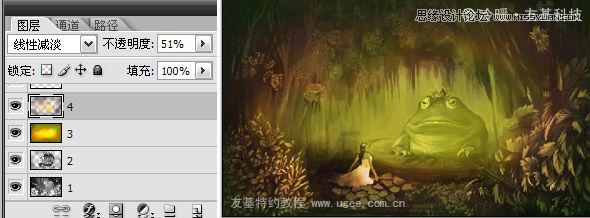 绘画教程:友基温暖插画教程《青蛙王子》,PS教程,思缘教程网
