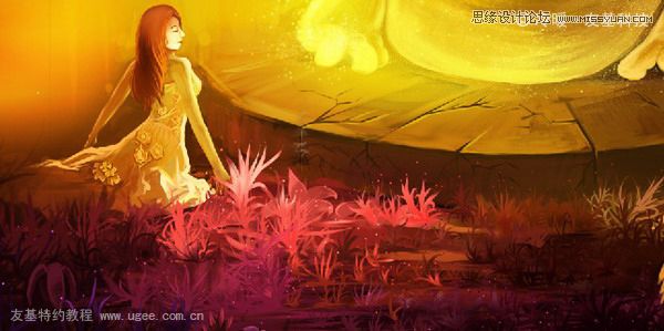 绘画教程:友基温暖插画教程《青蛙王子》,PS教程,思缘教程网