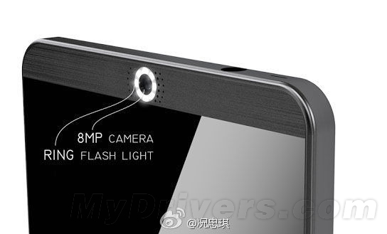 360手机渲染图：正面环形闪光灯