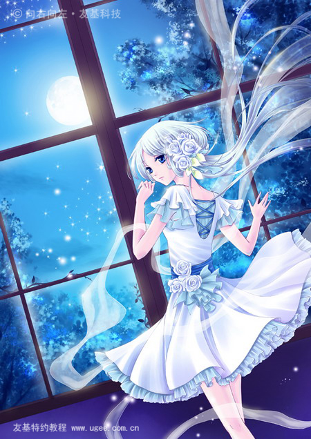 PAINTER绘制梦幻女孩插画 脚本之家 Painter教程