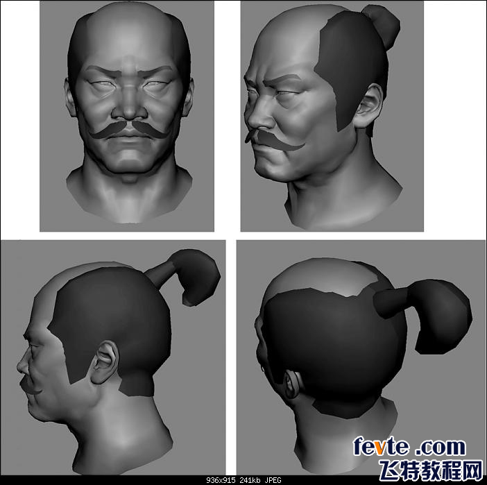 MAYA+ZB打造武士头部模型 脚本之家 MAYA建模教程