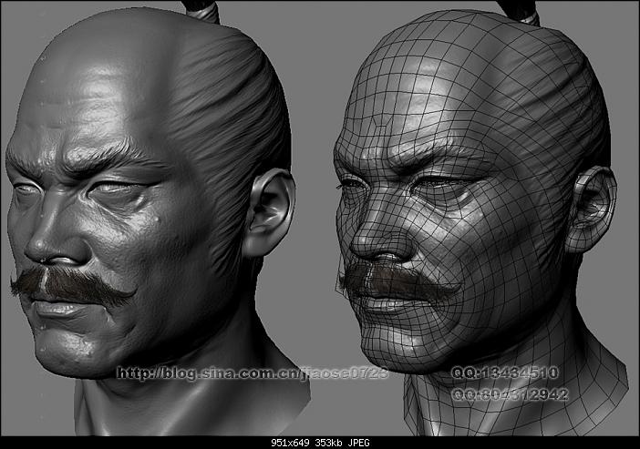MAYA+ZB打造武士头部模型 脚本之家 MAYA建模教程