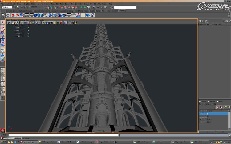 MAYA打造魔塔场景 脚本之家 MAYA建模教程