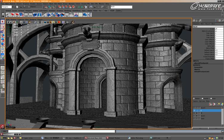 MAYA打造魔塔场景 脚本之家 MAYA建模教程