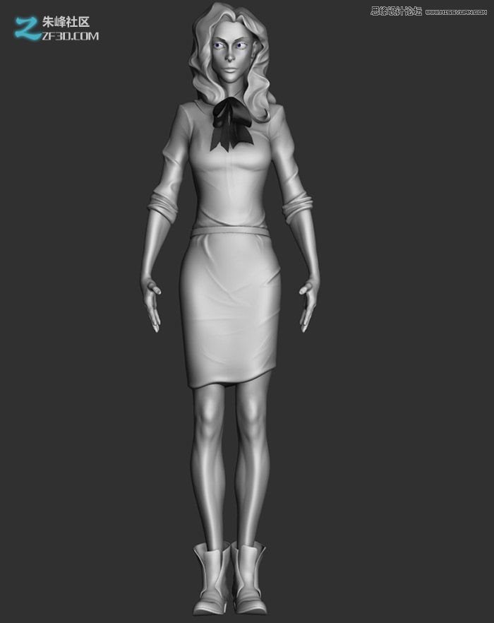 MAYA结合ZBRUSH制作美女杀手CG人物,PS教程,思缘教程网