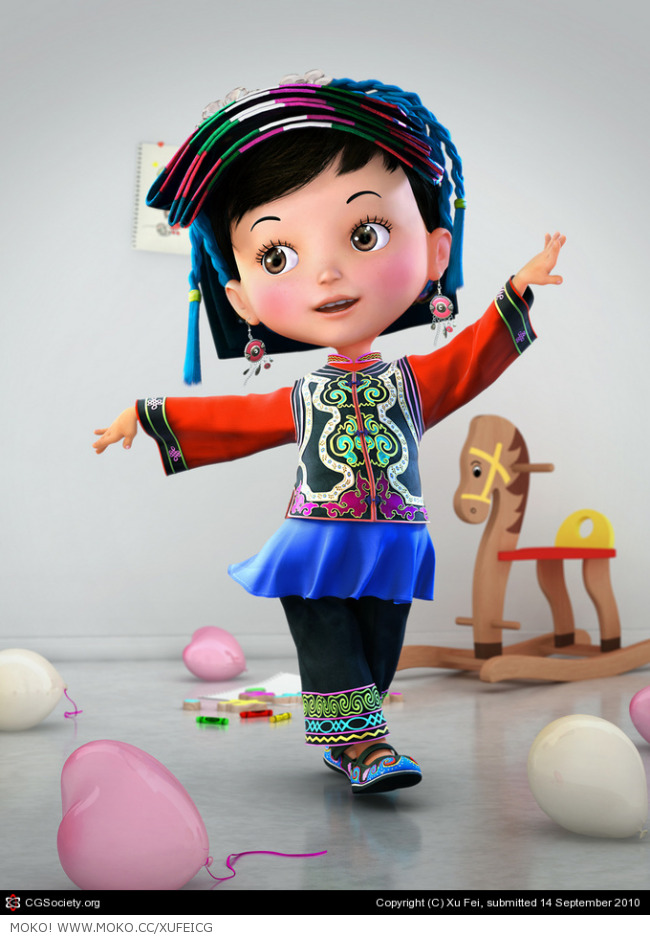 MAYA打造少数民族女孩《快乐朵朵》 脚本之家 MAYA角色动画教程