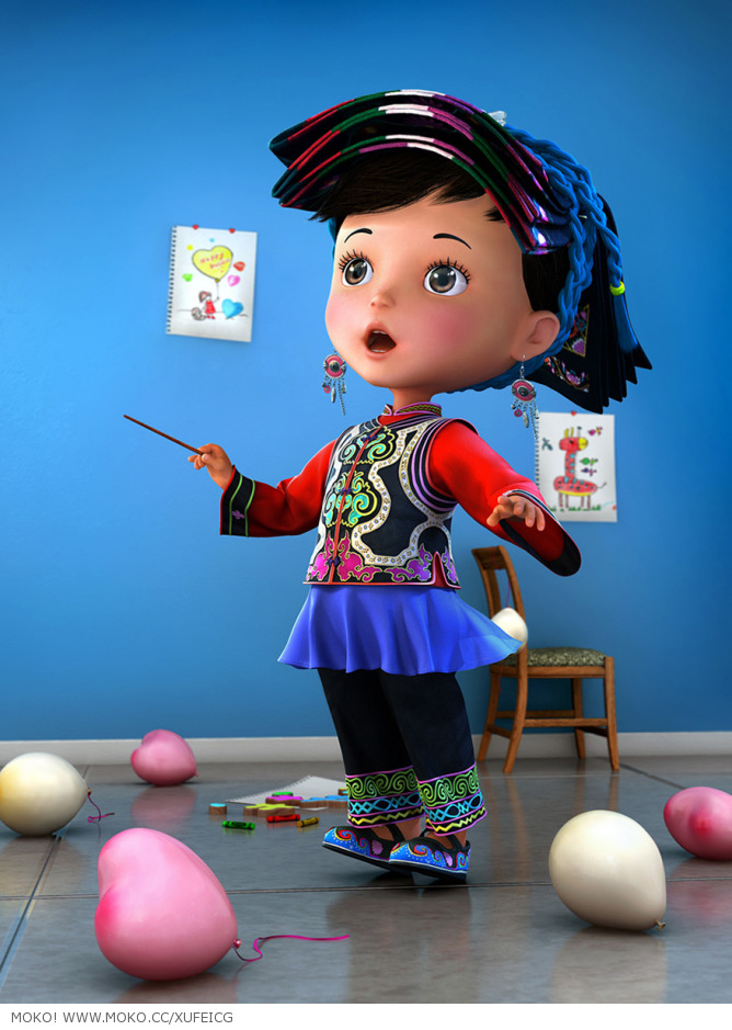 MAYA打造少数民族女孩《快乐朵朵》 脚本之家 MAYA角色动画教程