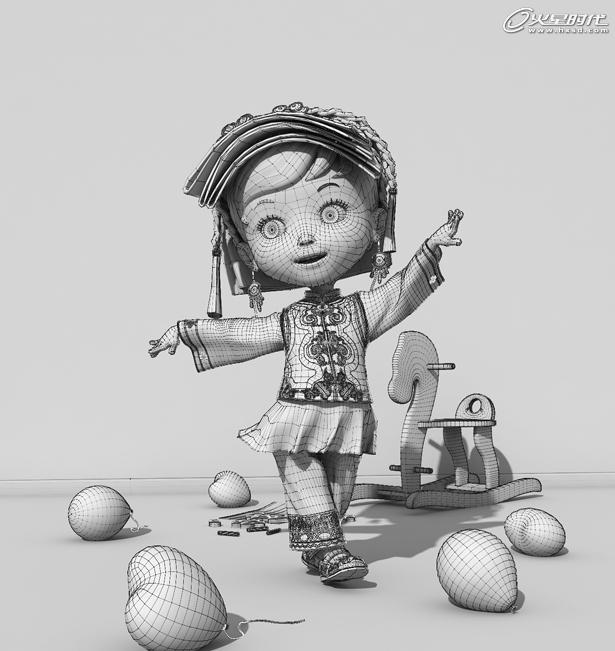 MAYA打造少数民族女孩《快乐朵朵》 脚本之家 MAYA角色动画教程