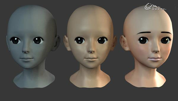MAYA制作三维卡通女孩 脚本之家 MAYA建模教程