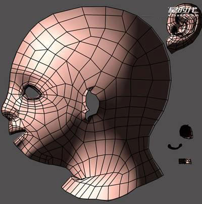 MAYA制作三维卡通女孩 脚本之家 MAYA建模教程