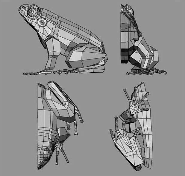 MAYA打造逼真青蛙 脚本之家 MAYA角色动画教程