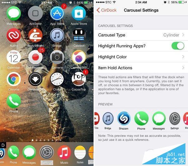 iOS89越狱插件CirDock Dock栏想放多少图标放多少 iOS89越狱插件CirDock Dock栏想放多少图标放多少.jpg
