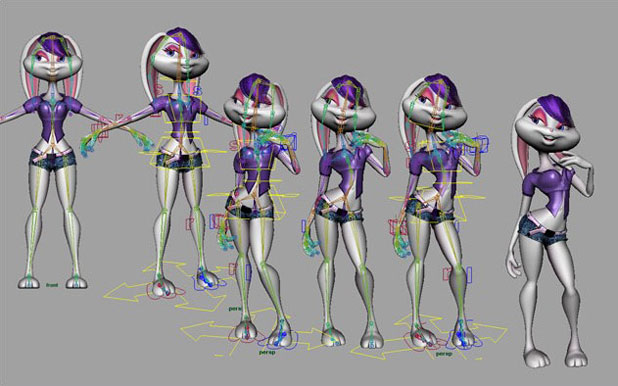 Maya打造可爱性感兔女郎 脚本之家 MAYA角色动画教程