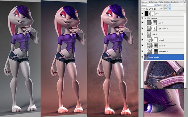 Maya打造可爱性感兔女郎 脚本之家 MAYA角色动画教程