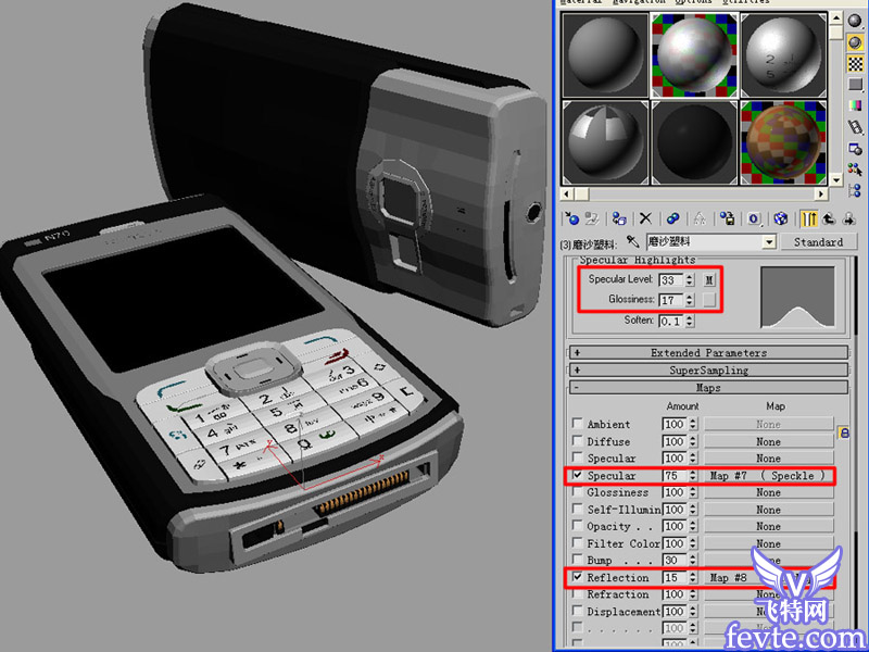 打造nokia手机材质 脚本之家 MAYA材质灯光