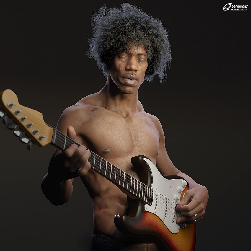 Maya打造摇滚吉他手角色 脚本之家 MAYA角色教程