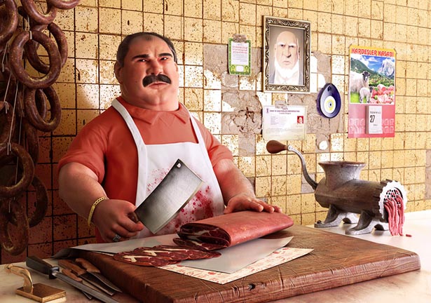 Maya打造卡通肉店老板 脚本之家 MAYA角色动画教程