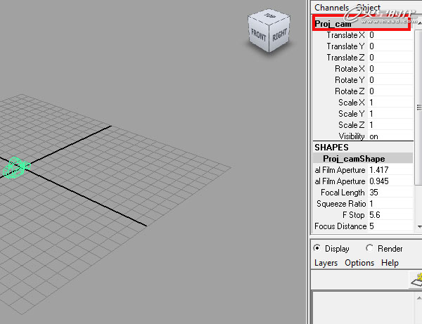 maya摄像机投影测试教程 脚本之家 maya渲染教程